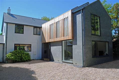 Timber Cladding And Grey Brick Extension By La Hally Architect Residential Architecture