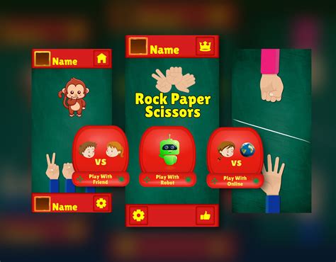 Rock Paper Scissors Game Ui Designs That Captivate On Behance