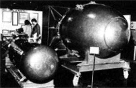 Two atomic bombs which were dropped on Japan