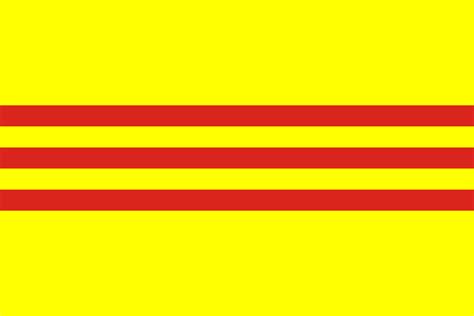 Stolz leuchtet sie in tiefen rot mit goldenem stern in zentrum des rechteckigen tuches. Flag of South Vietnam - Wikipedia
