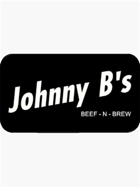 Johnny Bs Logo Sticker For Sale By Nogoodnigel Redbubble
