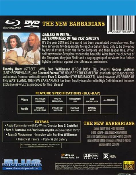 new barbarians the blu ray dvd blu ray 1983 dvd empire