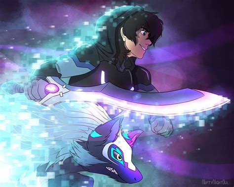 Teleporting Duo Keith And His Space Wolf Kosmo From Voltron Legendary