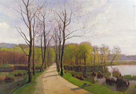 Spring Landscape Painting By Hans Brasen