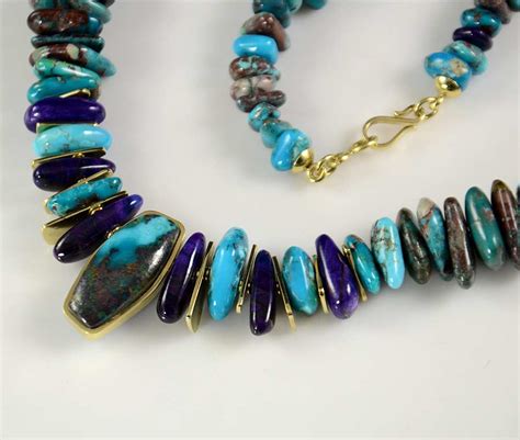 Don Supplee Gold Bisbee Turquoise Necklace Turquoise Jewelry
