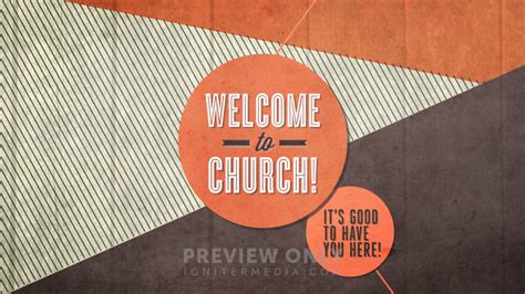 Pastel Color Welcome To Church Title Graphics Igniter Media