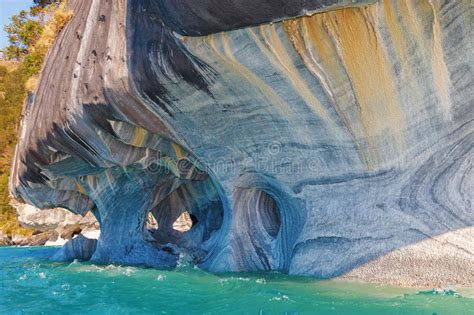 Marble Caves General Carrera Lake Patagonia Chilena Stock Image