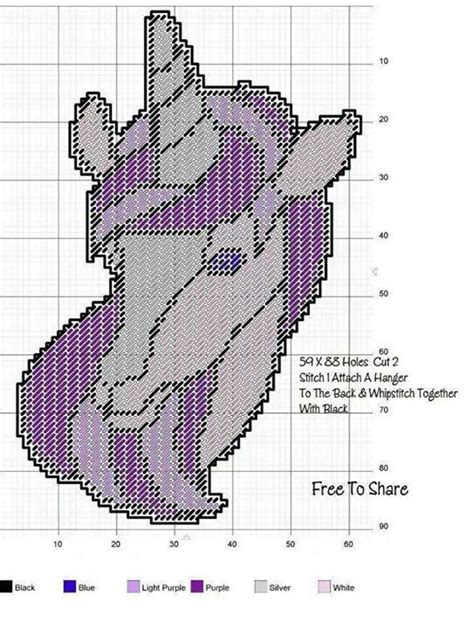 Free mini unicorn counted cross stitch patterns. Unicorn wall hanging | Plastic canvas patterns, Plastic ...