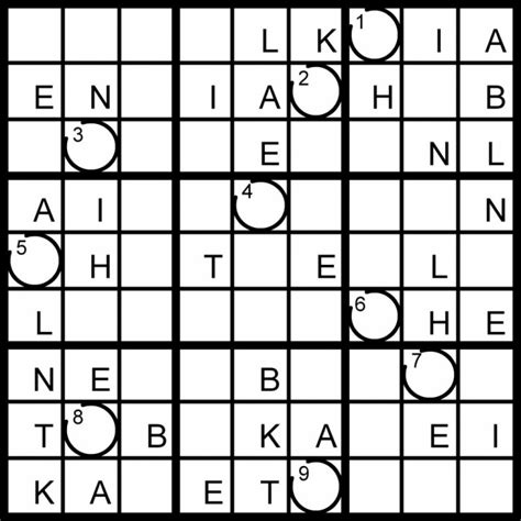 Magic Word Square New Word Sudoku Swifty Sudoku Puzzles For