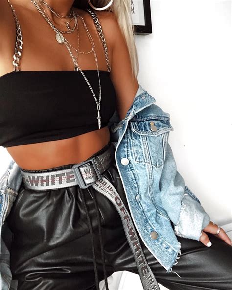 Tops With Chains ⛓ Womens Fashion Edgy Fashion Fashion Outfits