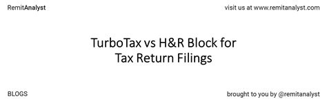 Difference Between Turbotax Hrblock Title