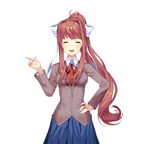 Monika Ddlc Ddlcmonika Ddlcsprites Sticker By Thamketoanpsi