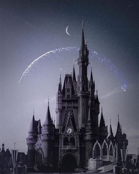 Walt Disney Black Castelo Dark Movie Theme Hd Phone Wallpaper