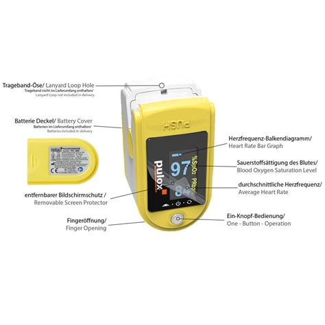 Pulox Finger Pulse Oximeter Po 200 Solo Rotatable Oled Display Various Colors