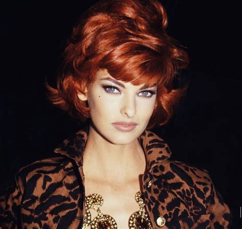 Linda Evangelista Red Hair And Leopard Thє Cαts мєσω