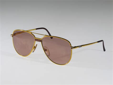 Selima Optique Vintage Eye 70 S Christian Dior Gold Aviator Sunglasses