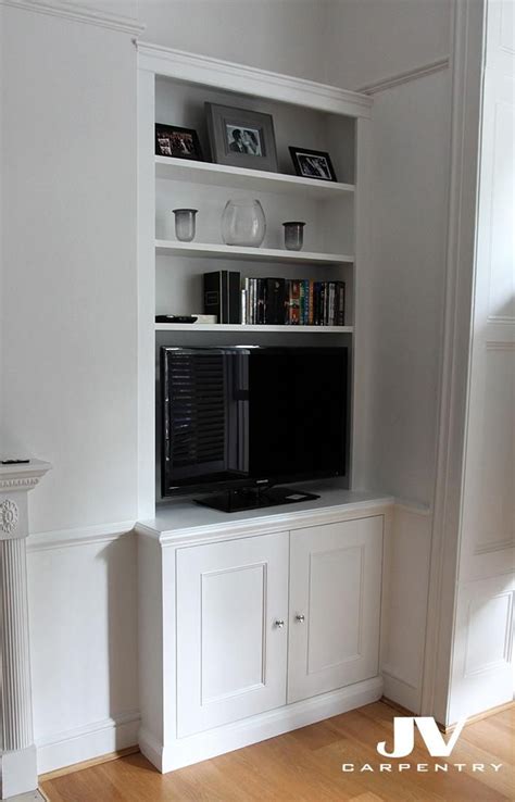 Fitted Bookcase With Cupboard Alcove Fitted Bookcase Made In London