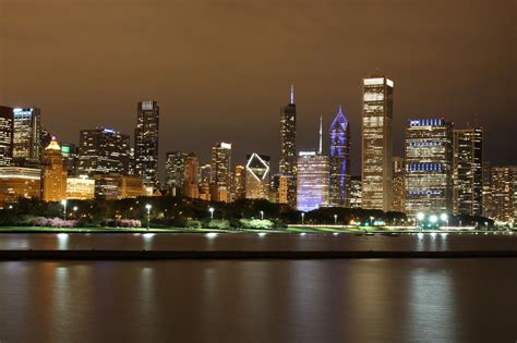 Night View Chicago Free Photo On Pixabay Pixabay
