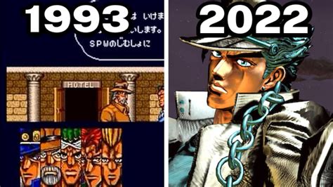 Graphical Evolution Of Jojos Bizarre Adventure Games 1993 2022 Youtube