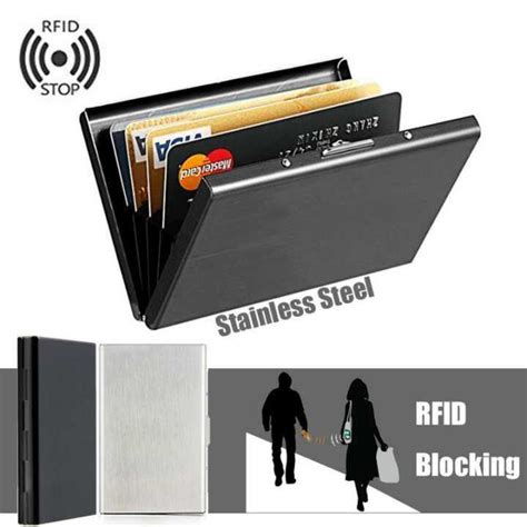 Ultra Thin Stainless Steel Wallets Rfid Blocking Credit Card Wallet