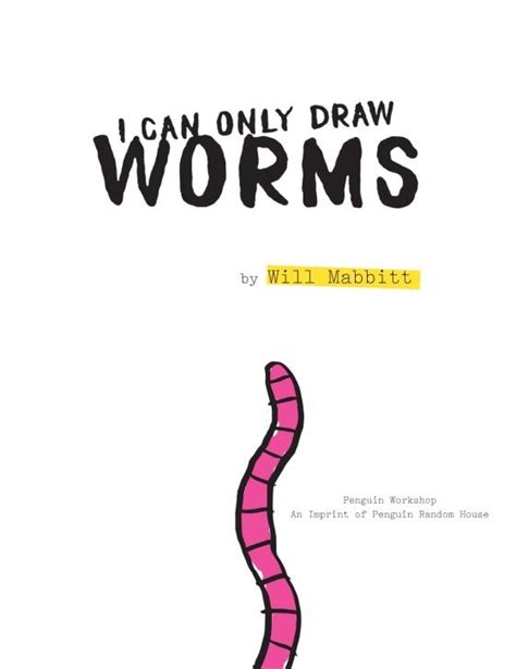 I Can Only Draw Worms By Will Mabbitt 9781524788223 Brightly Shop