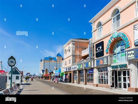 The Boardwalk At Ocean City Maryland Usa Stock Photo Alamy