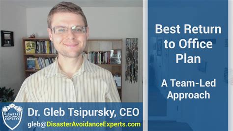 Best Return To Office Plan A Team Led Approach By Gleb Tsipursky On Prezi Video