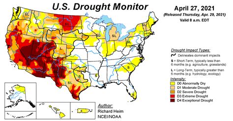 Us Drought Monitor Update For April 27 2021 National Centers For
