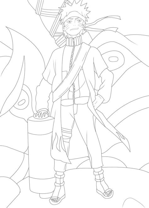 Naruto Sage Line Art By Luffy12356 On Deviantart