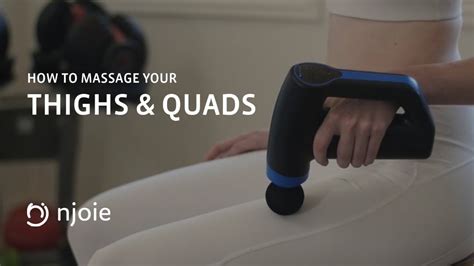 How To Massage Your Thighs Using A Percussion Massage Gun Youtube