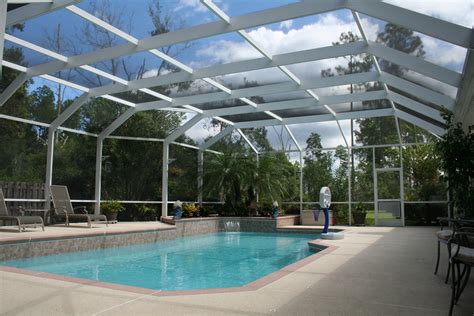 A 20' x 40' pool cage rescreening costs $1,500 to $3,500. Pool Enclosures - Lifetime Enclosures