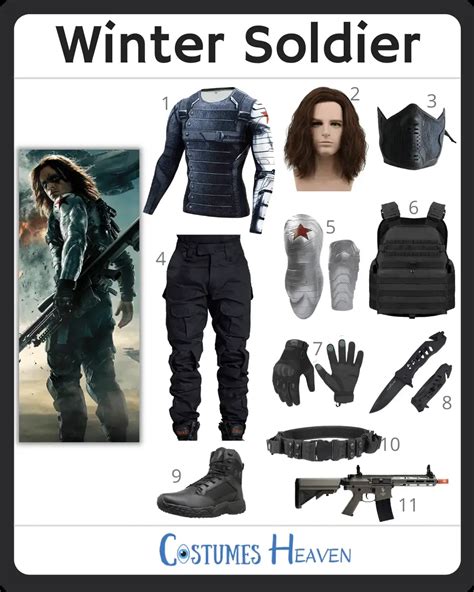 Winter Soldier Captain America The Winter Soldier Costume For Cosplay And Halloween 2024