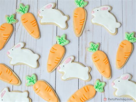Bunny And Carrot Sugar Cookies Cute And Easy Easter Cookies Adorable