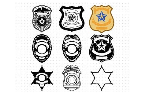 Police Officer Badge SVG Graphic By CrafterOks Creative Fabrica