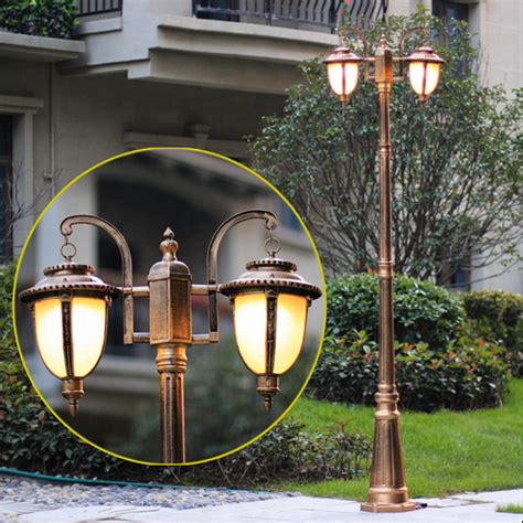 Outdoor 2 3m Antique 3 Head Lamp Post For Garden Lighting Pole Buy