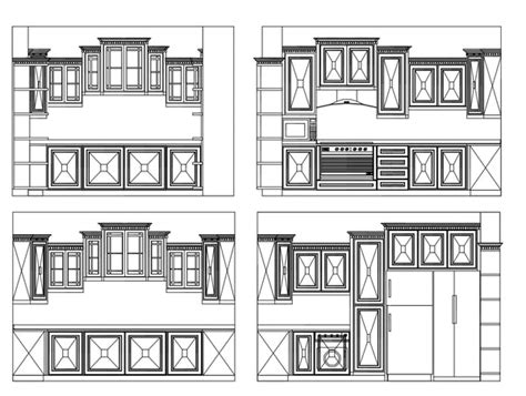 Kitchen Elevation Design Cad Design Free Cad Blocksdrawingsdetails