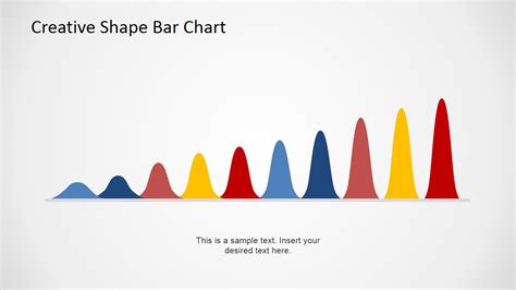 creative curved bars powerpoint chart  business
