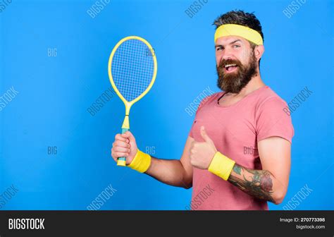 Athlete Hold Tennis Image Photo Free Trial Bigstock