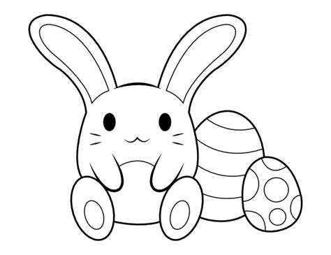 Cute Baby Easter Bunny Coloring Pages Coloring Pages