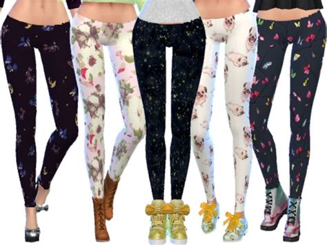The Sims Resource Leggings Pack Six By Wickedkittie • Sims 4 Downloads