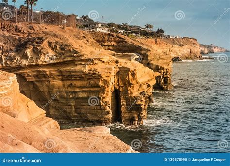 Sunset Cliffs Natural Park Near La Jolla San Diego California Stock