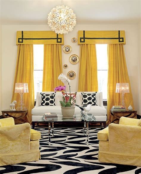 Love The Black Yellow And White Love The Style Of The Curtains Yellow