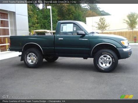 2000 Toyota Tacoma Regular Cab 4x4 In Imperial Jade Green Mica Photo No