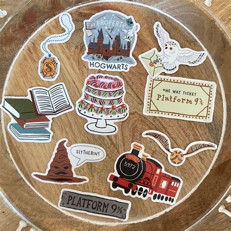 Office Harry Potter Themed Stickers New Sorting Hat Hogwarts Train