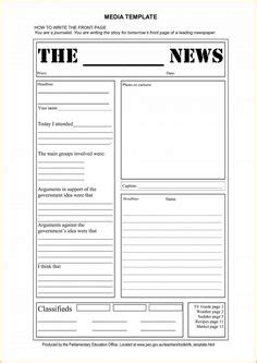 Waiting lists for microsoft word,printable writing frames for kids, newspaper physically cover check out this fun newspaper game for kids. blank newspaper template for kids printable | Homework ...