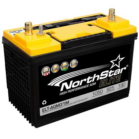 Northstar Battery Elite High Performance Pure Lead 31m Agm Battery With