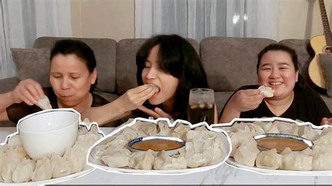 Momo Eating Challenge Nepali Dumplings Youtube