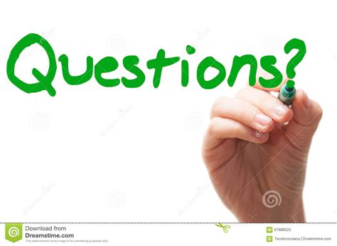 Questions Word Stock Photo - Image: 61888523