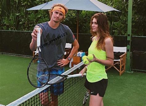 Zverev was born into a tennis family. Zverev and girlfriend getting back to training | Tennis ...