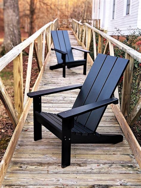 Find free adirondack chair plans for making adirondack chairs for your yard to enjoy with your family. Adirondack Chair - Modern Style - Made from Poly Lumber in ...